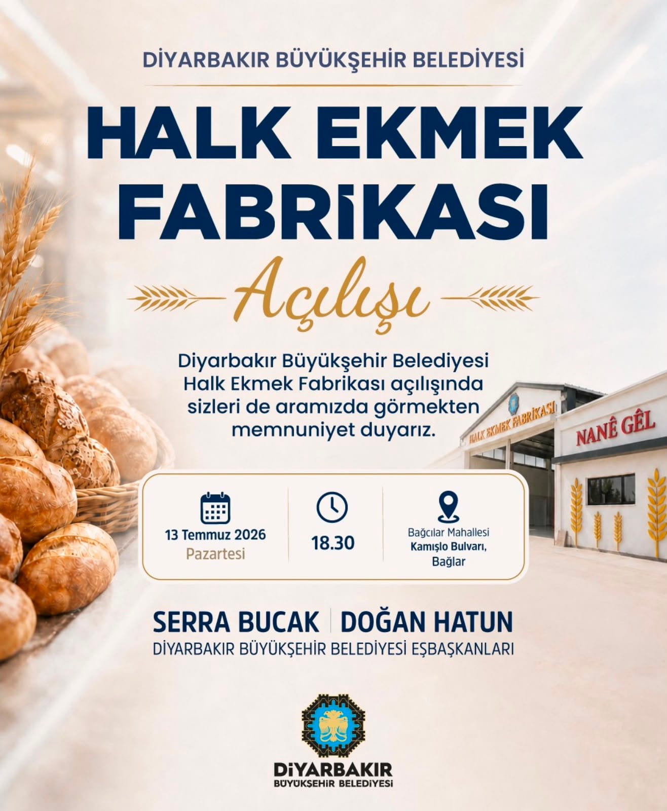🥖 Halk Ekmek Fabrikası Açılıyor
